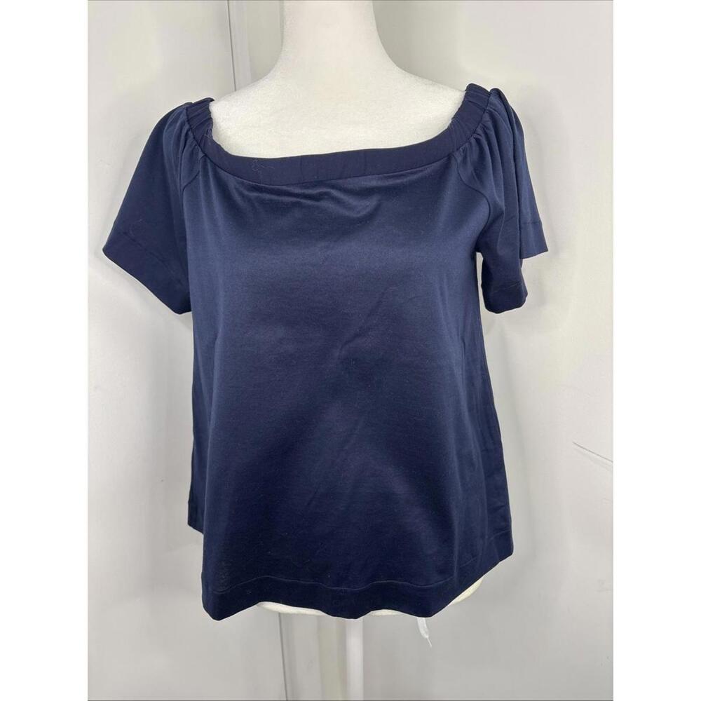Banana Republic Off Shoulder Blouse Tie Back XS New Nautical Feminine‎ GirlieNWT